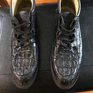 Genuine Crocodile & Ostrich Chukka Boots